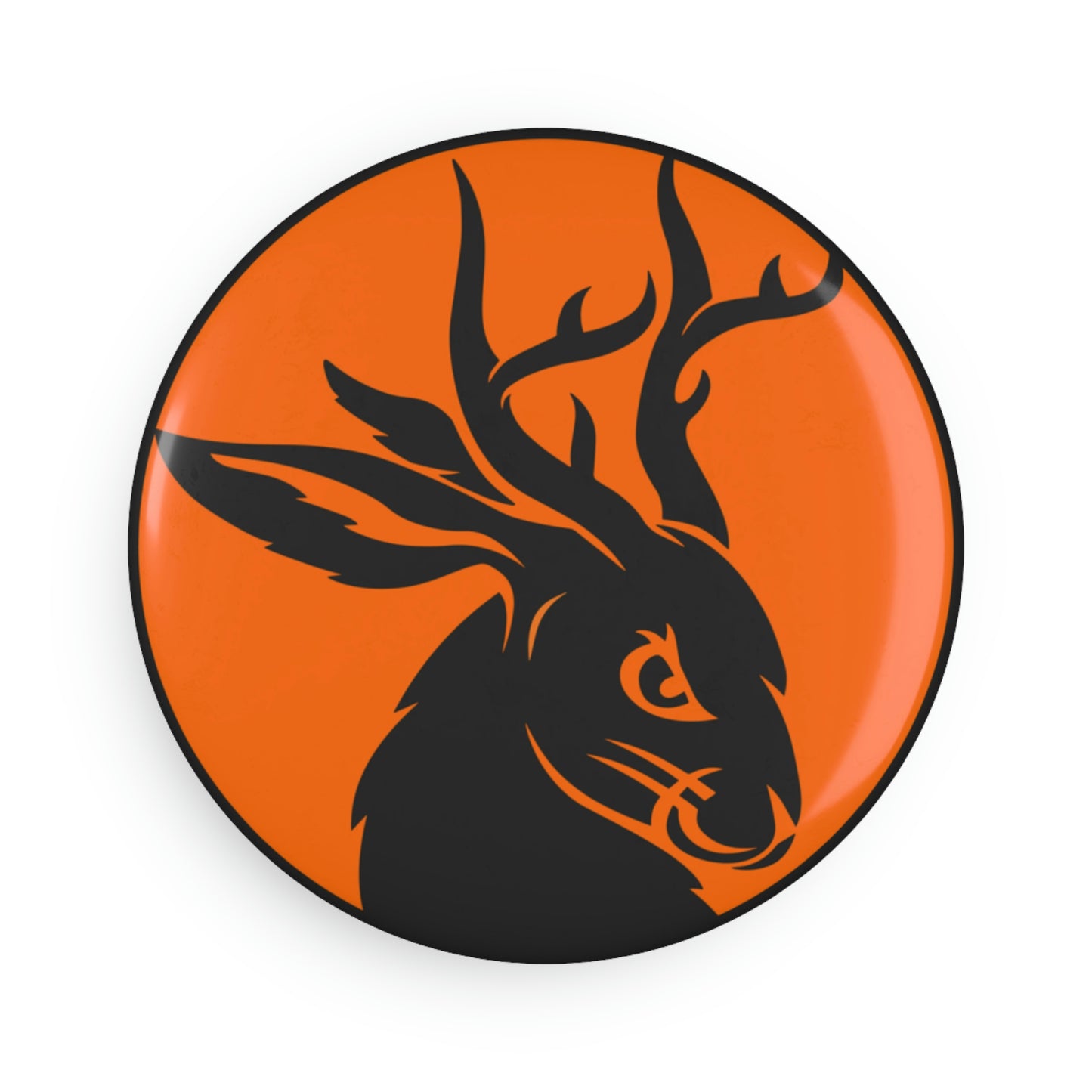 Jackalope Button Magnet, Round (1 & 10 pcs)